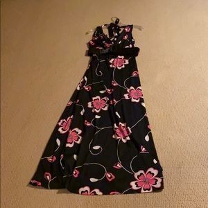 Women’s INC full length belted maxi dress